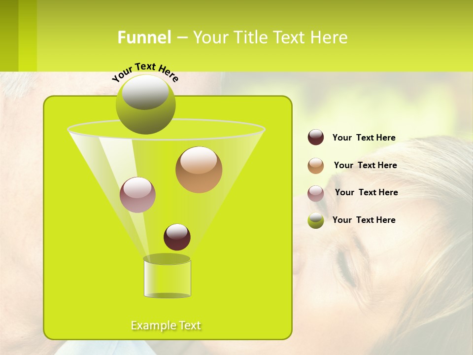 Closeup Senior Male PowerPoint Template