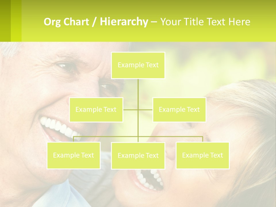 Closeup Senior Male PowerPoint Template