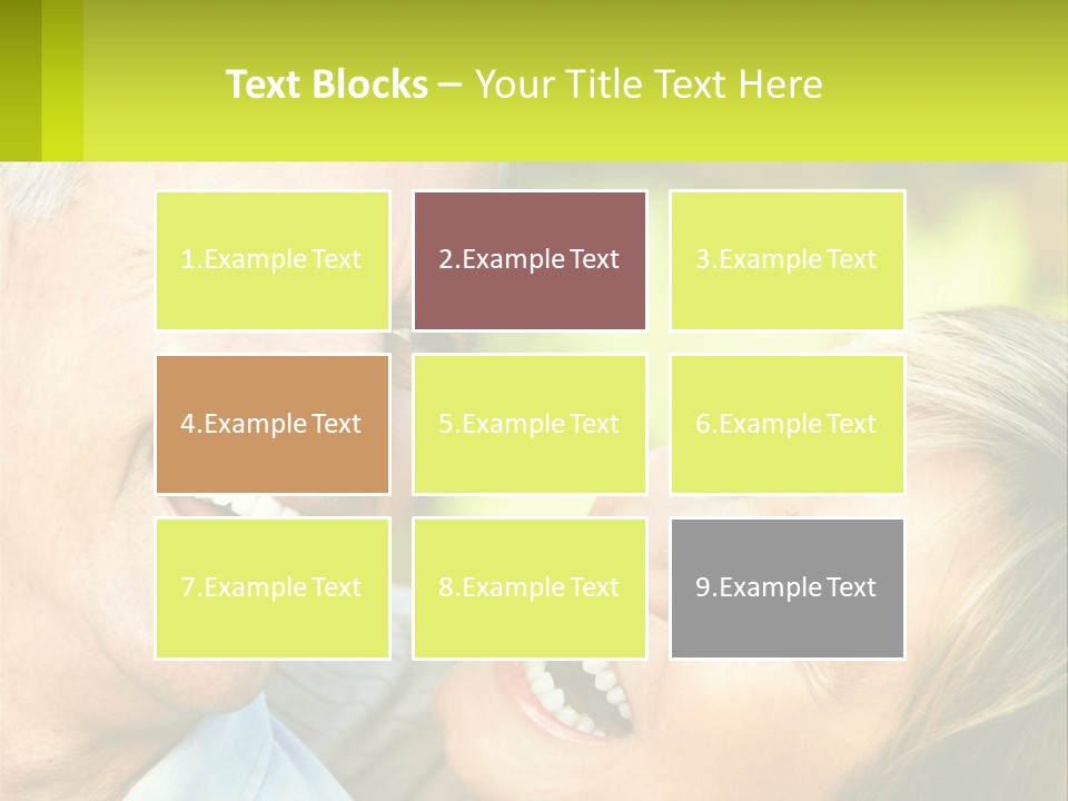 Closeup Senior Male PowerPoint Template