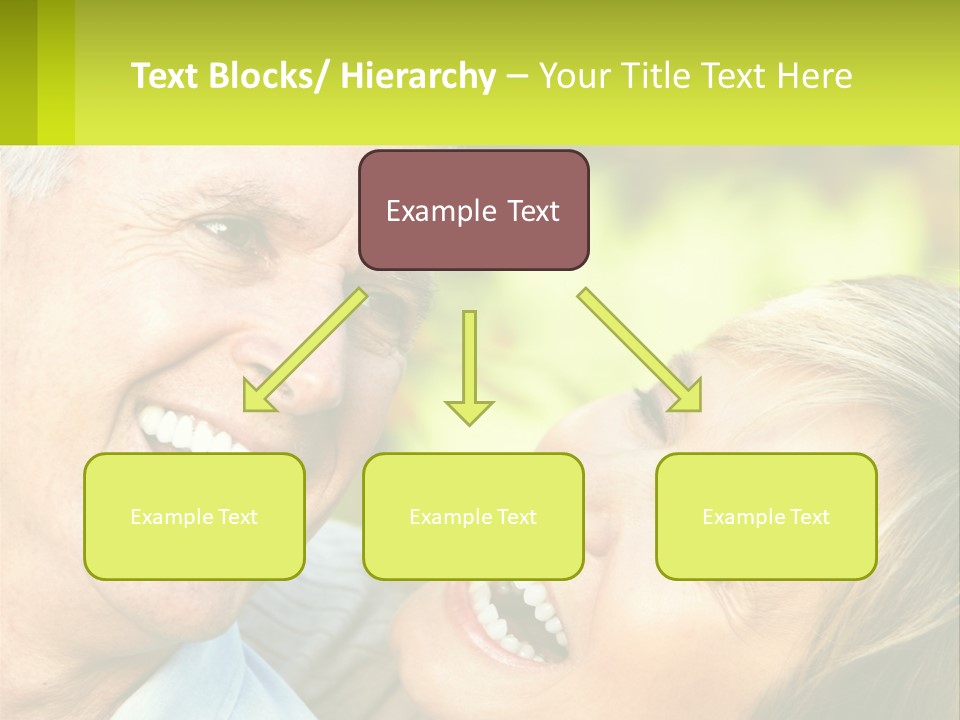 Closeup Senior Male PowerPoint Template