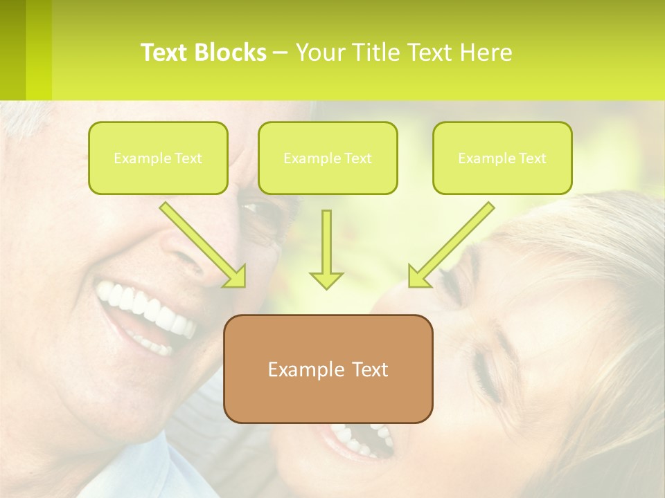 Closeup Senior Male PowerPoint Template