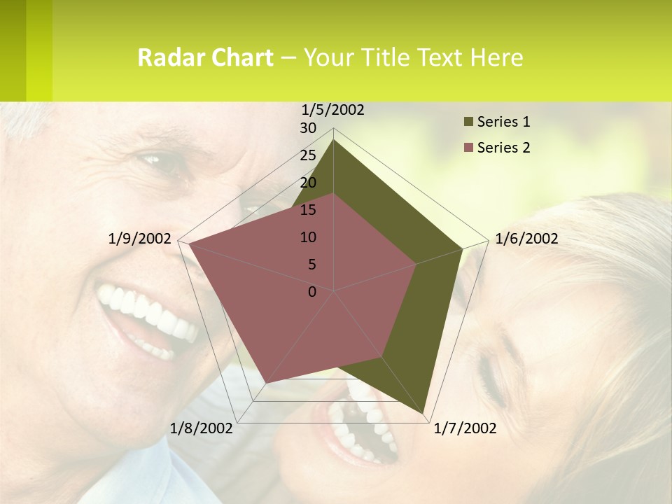 Closeup Senior Male PowerPoint Template