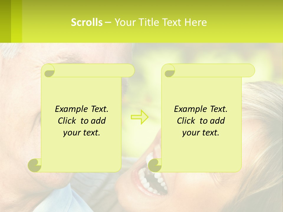 Closeup Senior Male PowerPoint Template