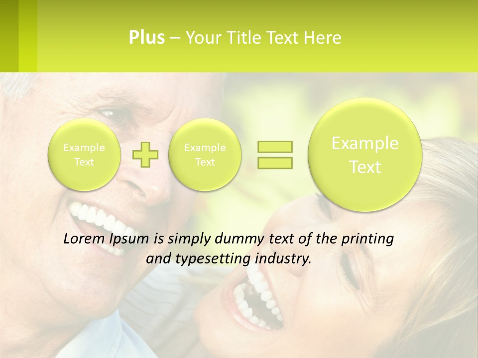 Closeup Senior Male PowerPoint Template