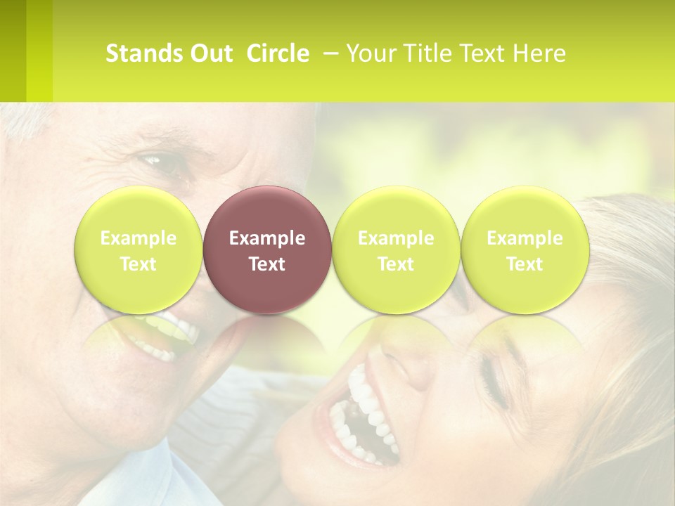 Closeup Senior Male PowerPoint Template