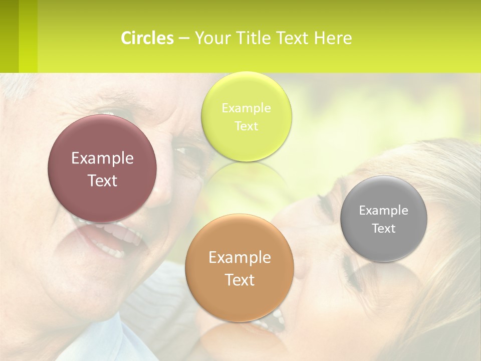 Closeup Senior Male PowerPoint Template