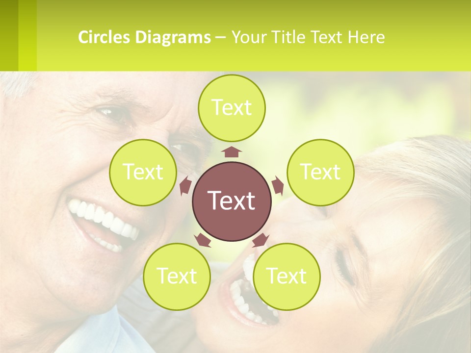 Closeup Senior Male PowerPoint Template