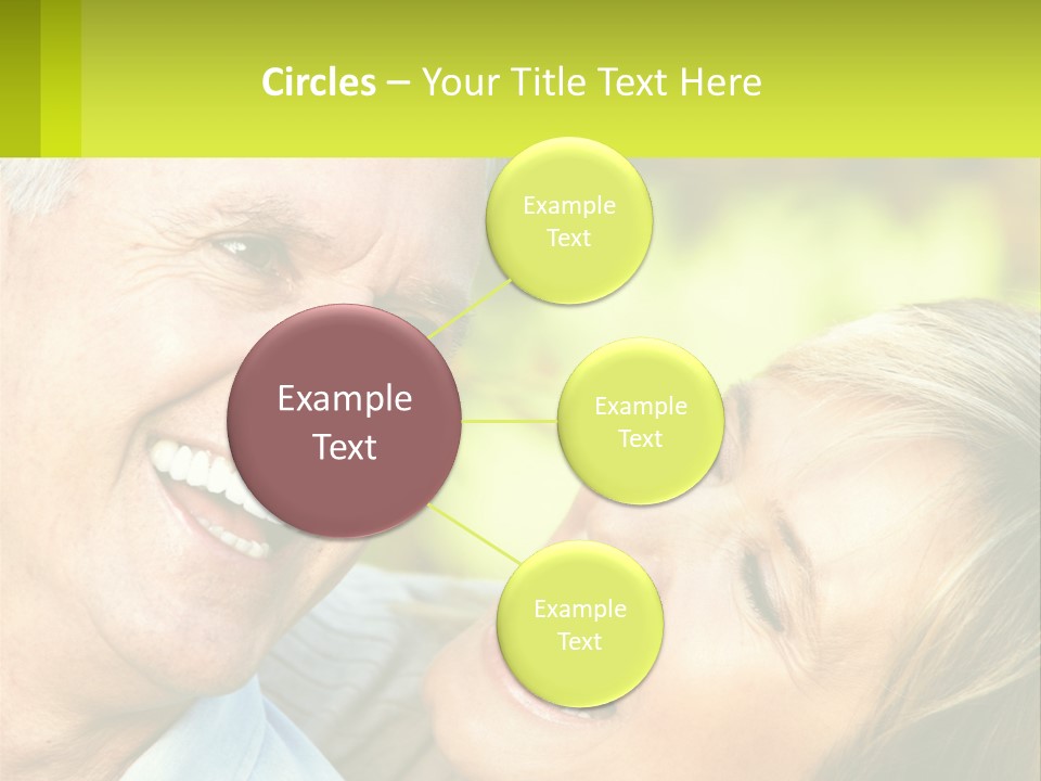 Closeup Senior Male PowerPoint Template