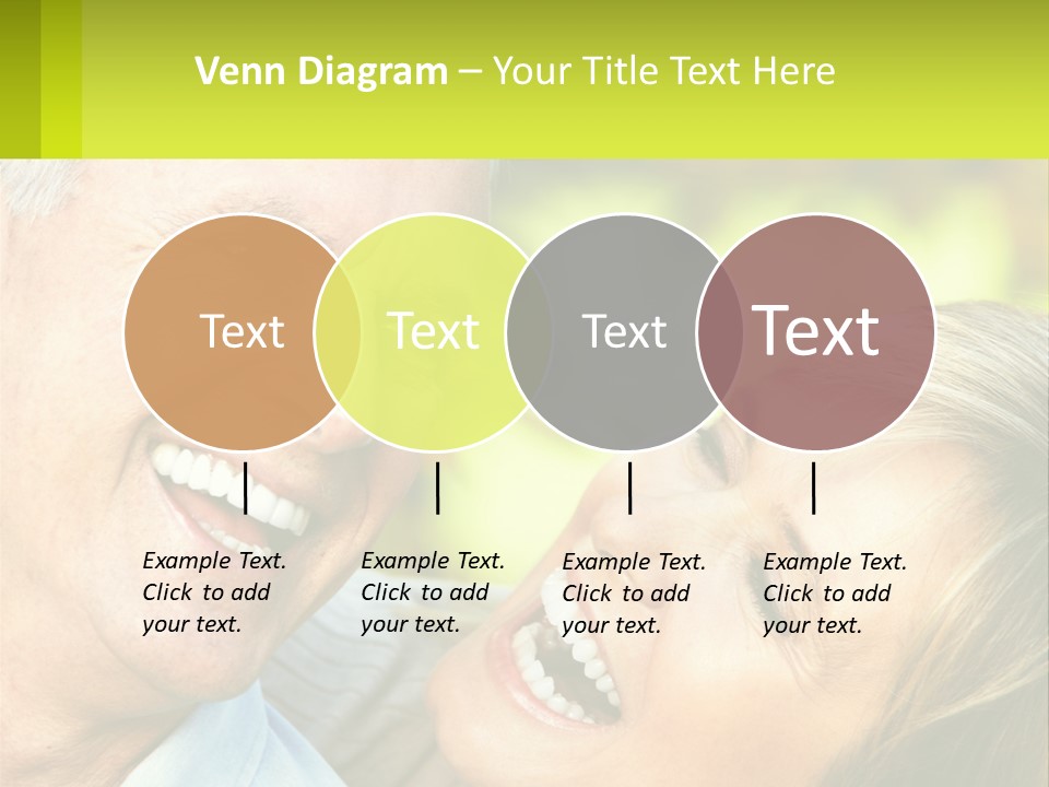 Closeup Senior Male PowerPoint Template