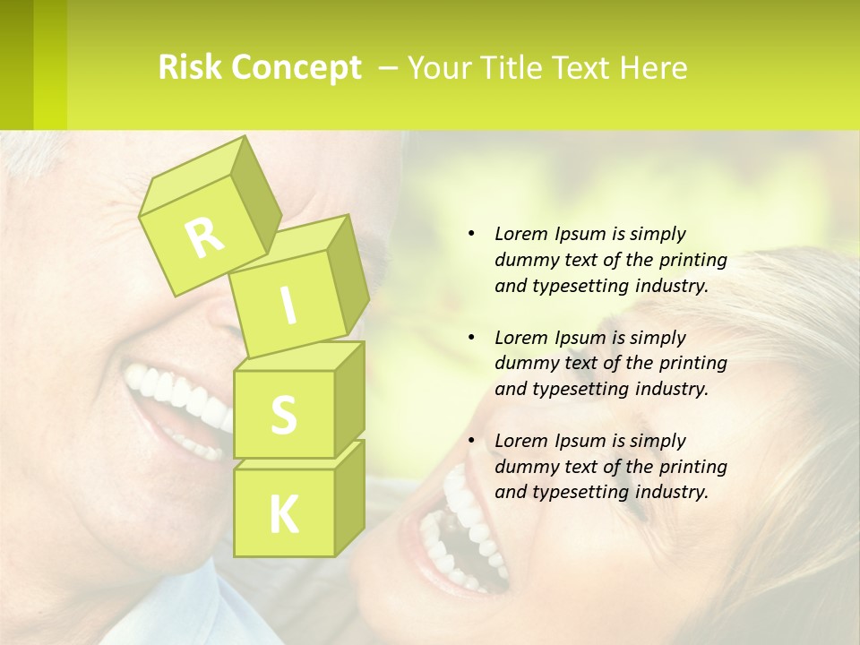 Closeup Senior Male PowerPoint Template