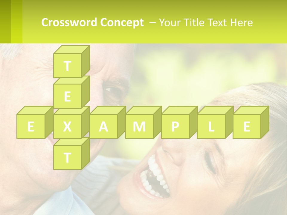 Closeup Senior Male PowerPoint Template