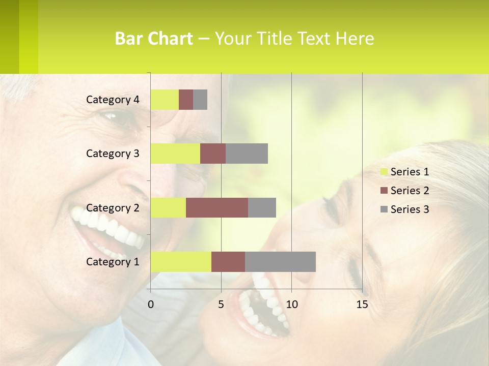 Closeup Senior Male PowerPoint Template