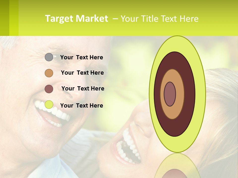 Closeup Senior Male PowerPoint Template