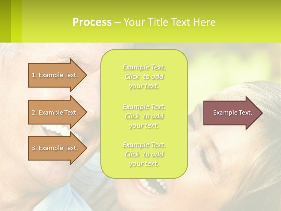 Closeup Senior Male PowerPoint Template