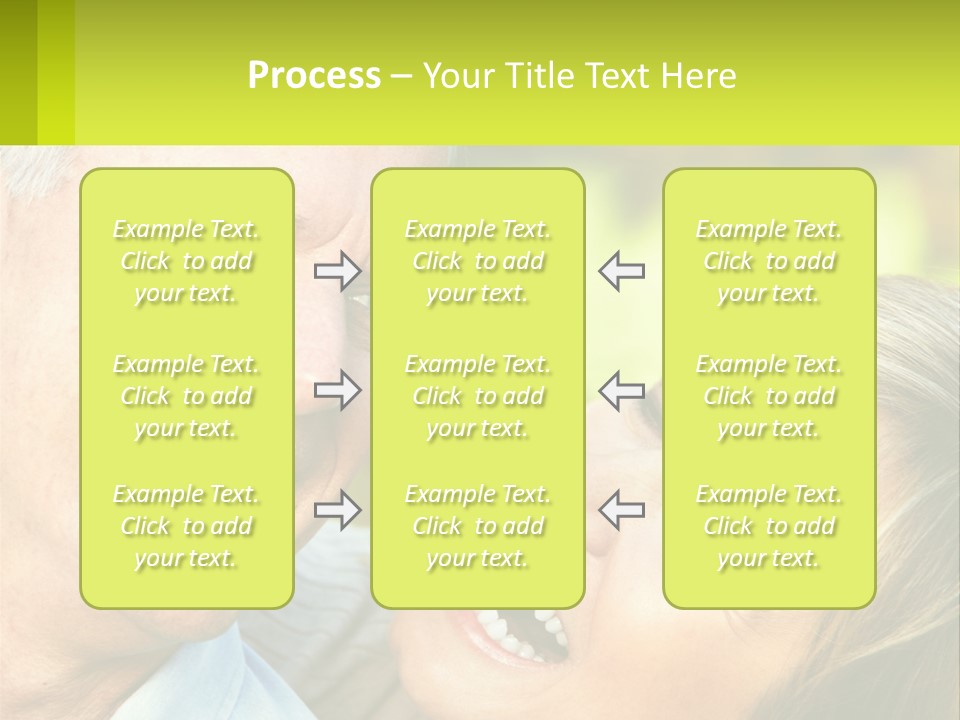 Closeup Senior Male PowerPoint Template