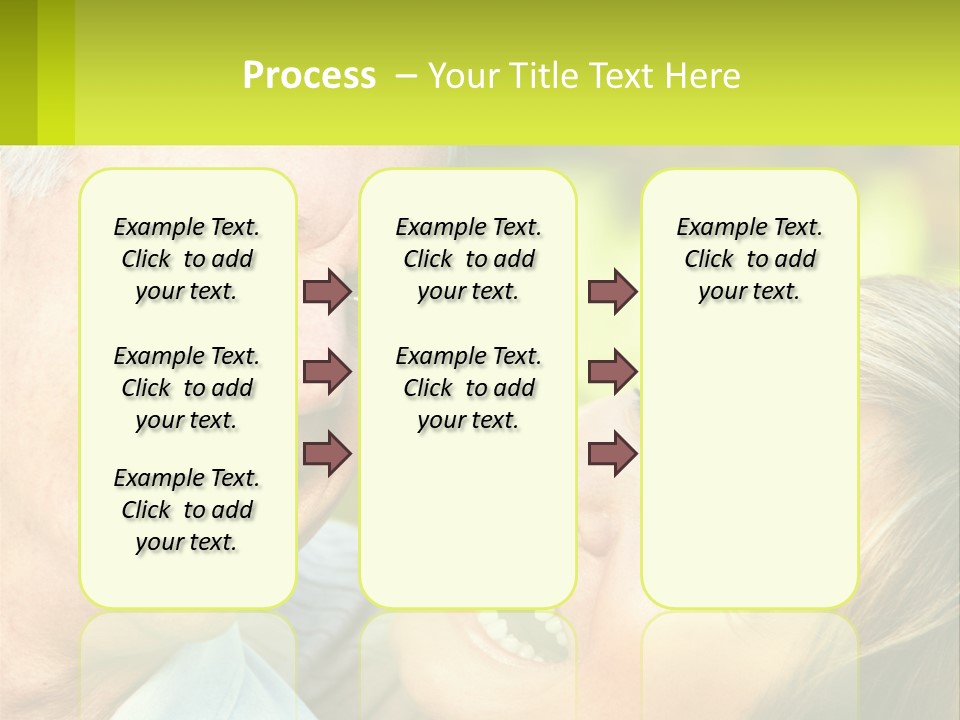 Closeup Senior Male PowerPoint Template