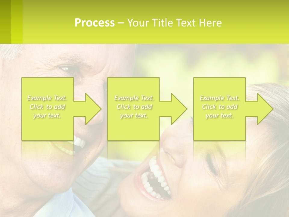 Closeup Senior Male PowerPoint Template