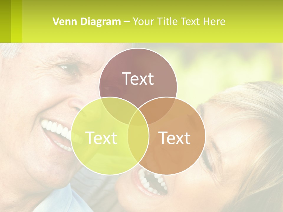 Closeup Senior Male PowerPoint Template