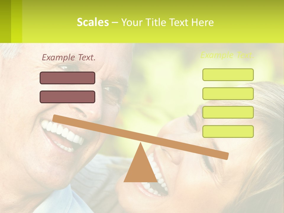 Closeup Senior Male PowerPoint Template