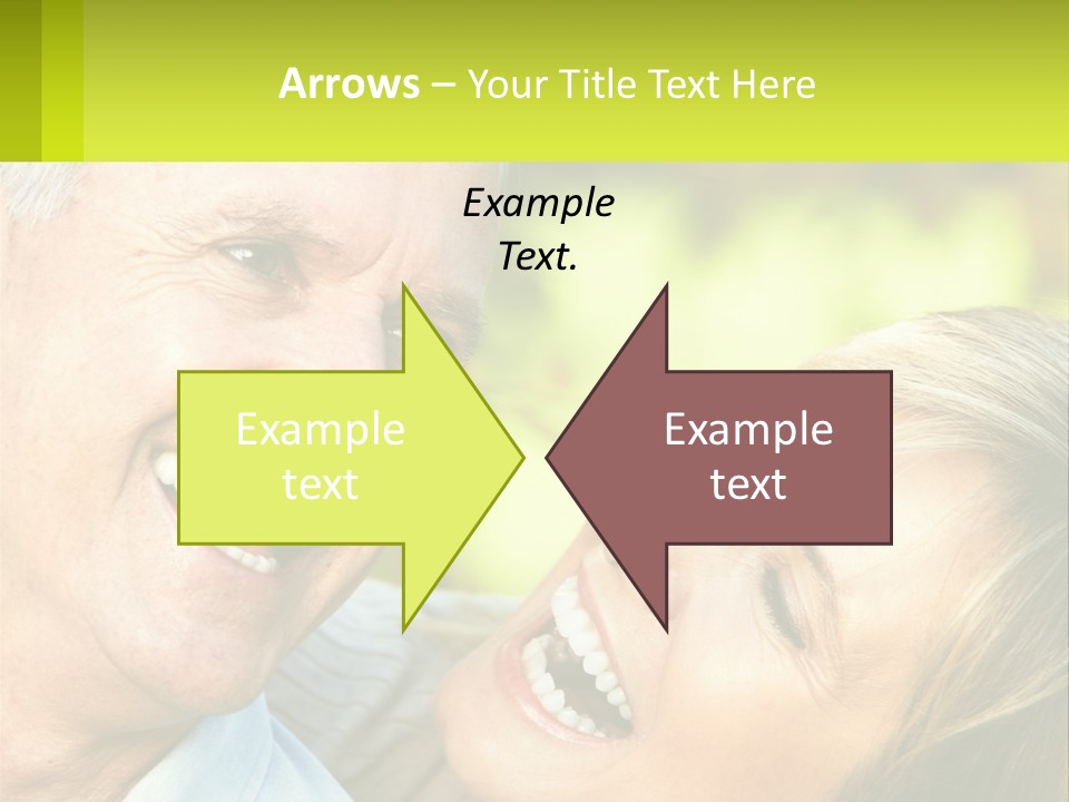 Closeup Senior Male PowerPoint Template