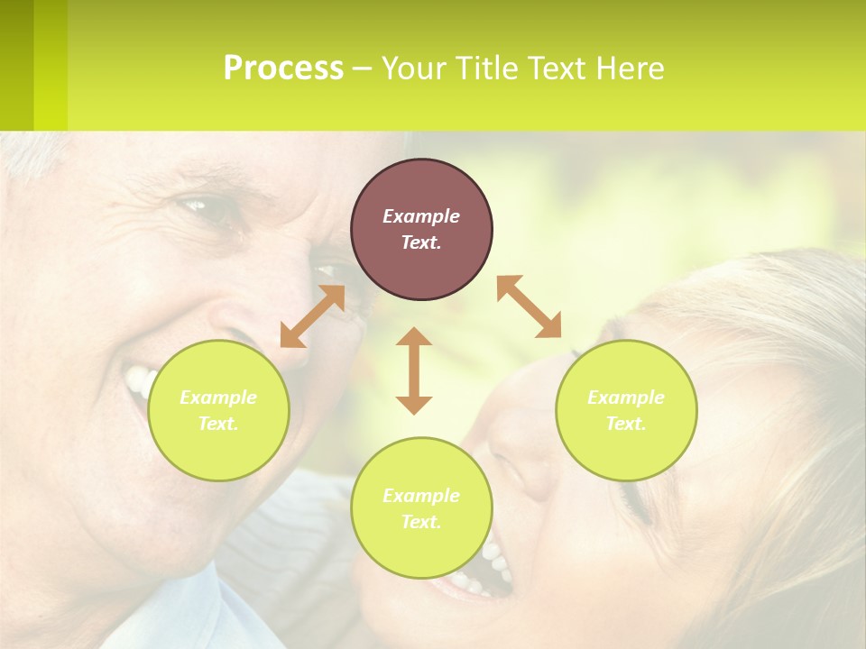 Closeup Senior Male PowerPoint Template