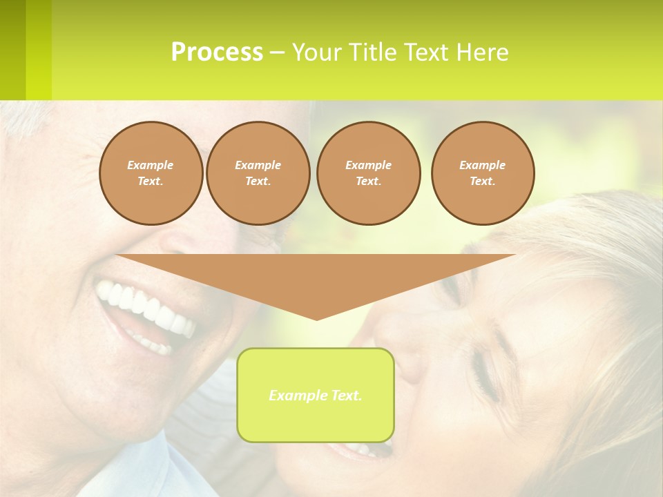 Closeup Senior Male PowerPoint Template