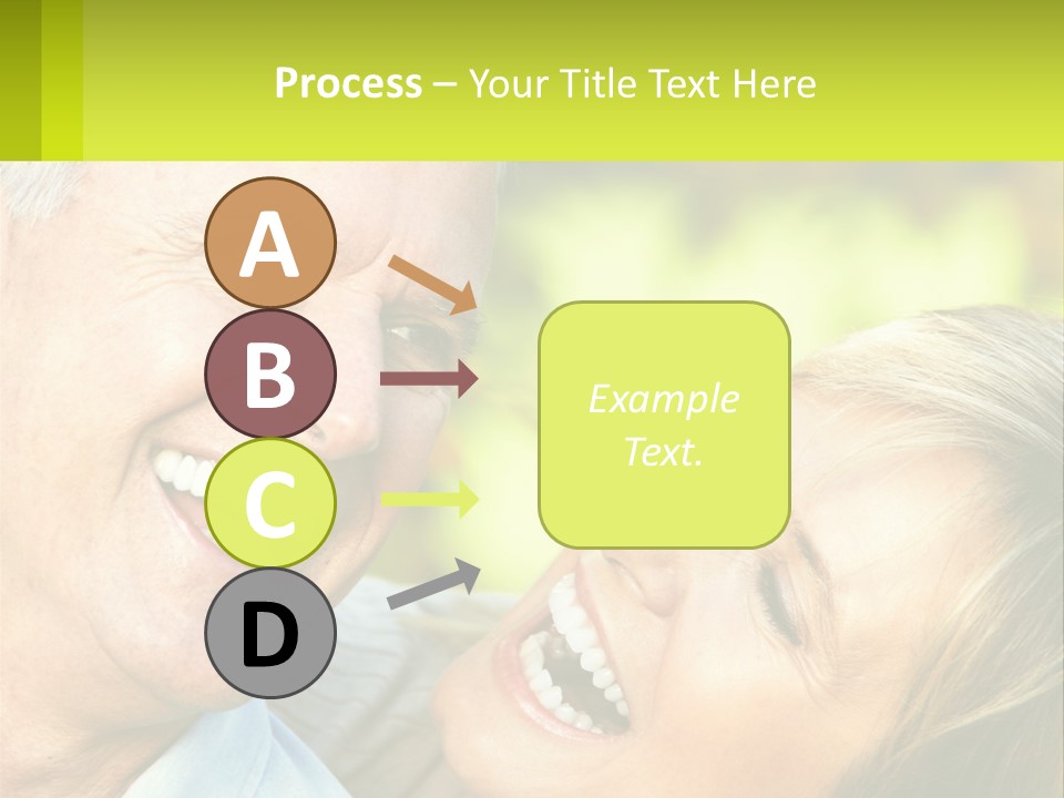 Closeup Senior Male PowerPoint Template