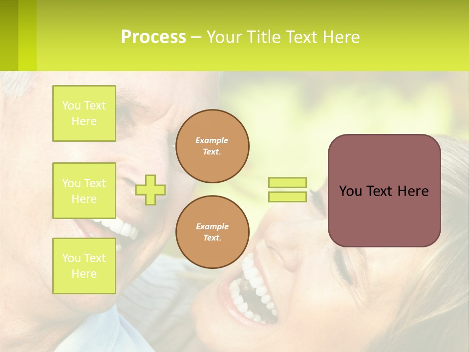 Closeup Senior Male PowerPoint Template