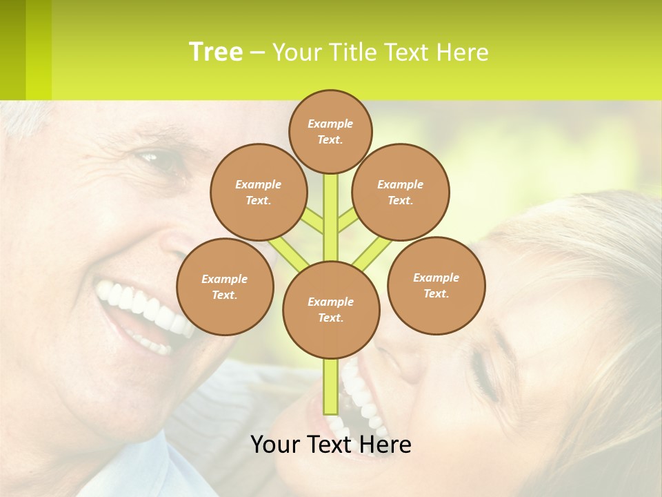 Closeup Senior Male PowerPoint Template
