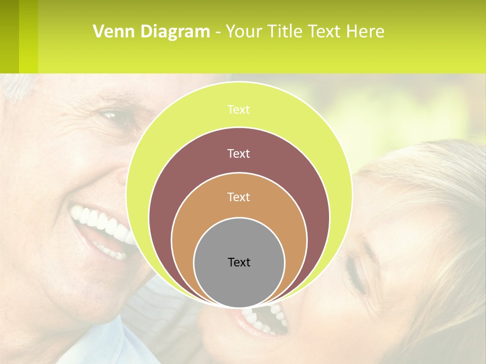 Closeup Senior Male PowerPoint Template