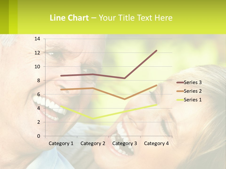 Closeup Senior Male PowerPoint Template