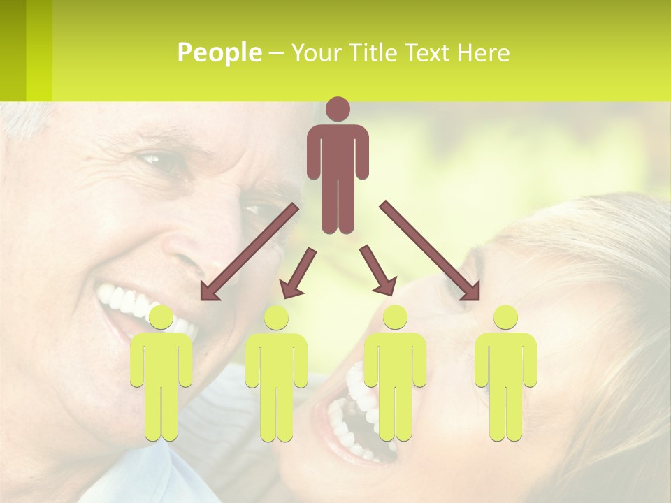 Closeup Senior Male PowerPoint Template