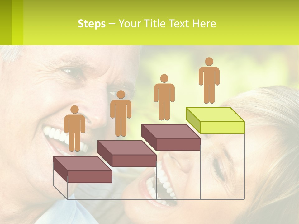 Closeup Senior Male PowerPoint Template