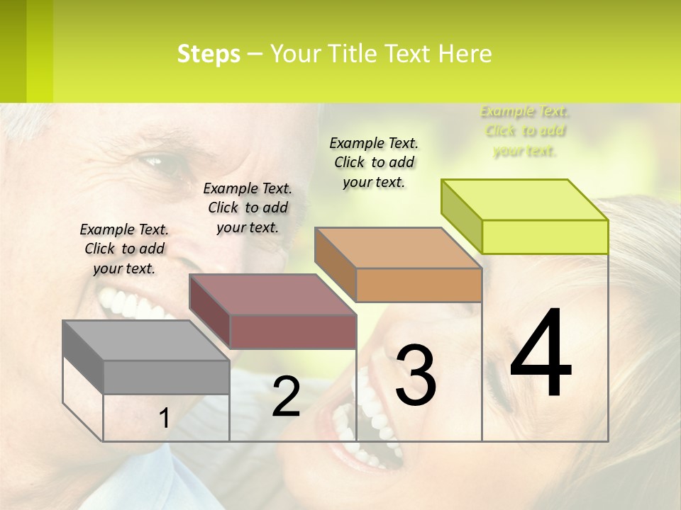 Closeup Senior Male PowerPoint Template