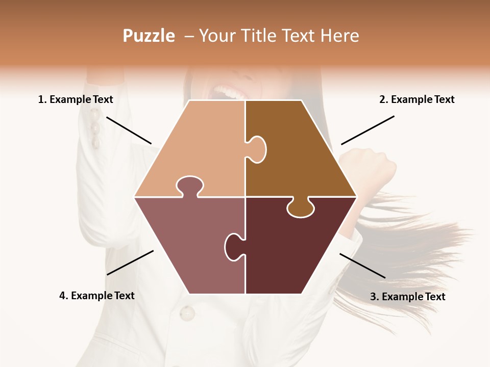 Face Happy Multiracial PowerPoint Template