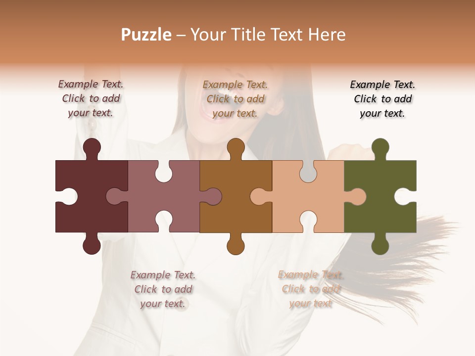 Face Happy Multiracial PowerPoint Template