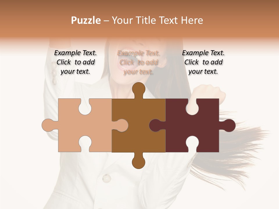 Face Happy Multiracial PowerPoint Template