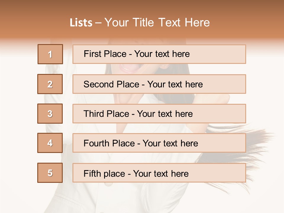 Face Happy Multiracial PowerPoint Template