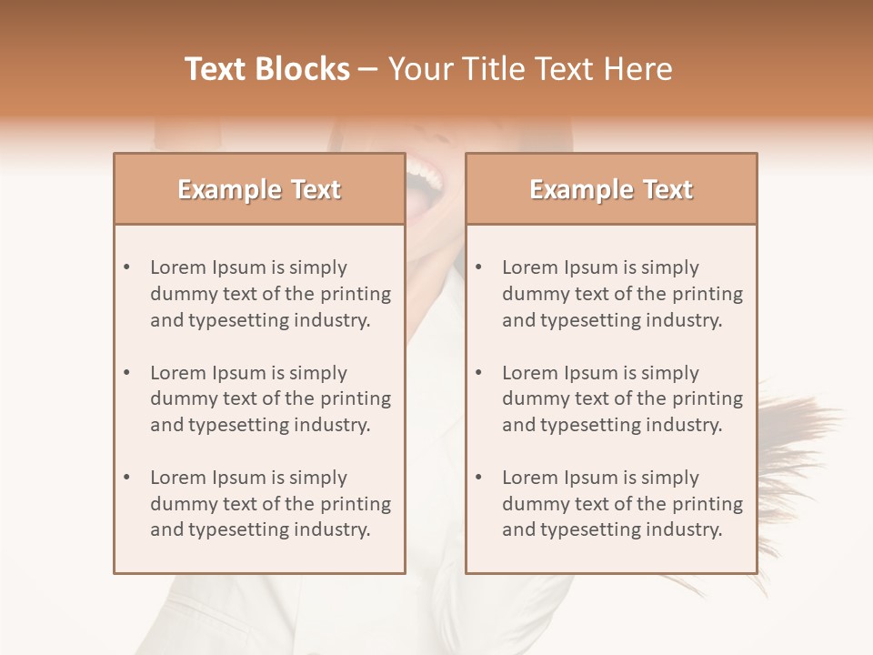 Face Happy Multiracial PowerPoint Template
