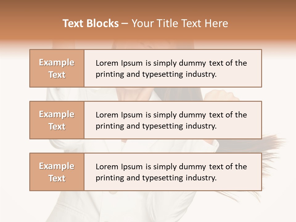 Face Happy Multiracial PowerPoint Template