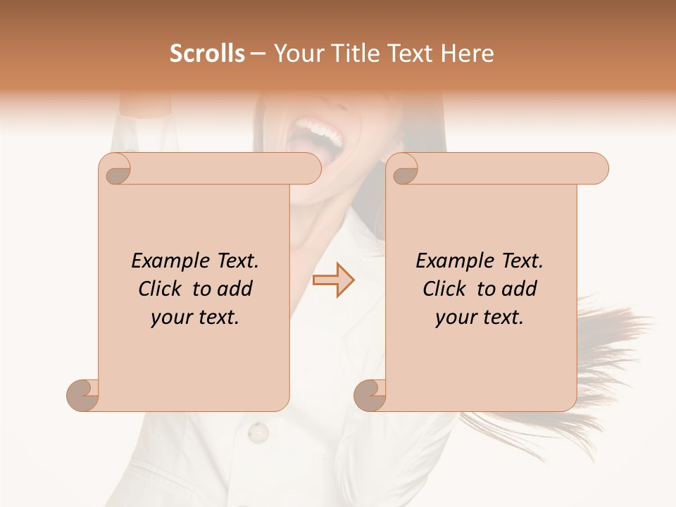 Face Happy Multiracial PowerPoint Template
