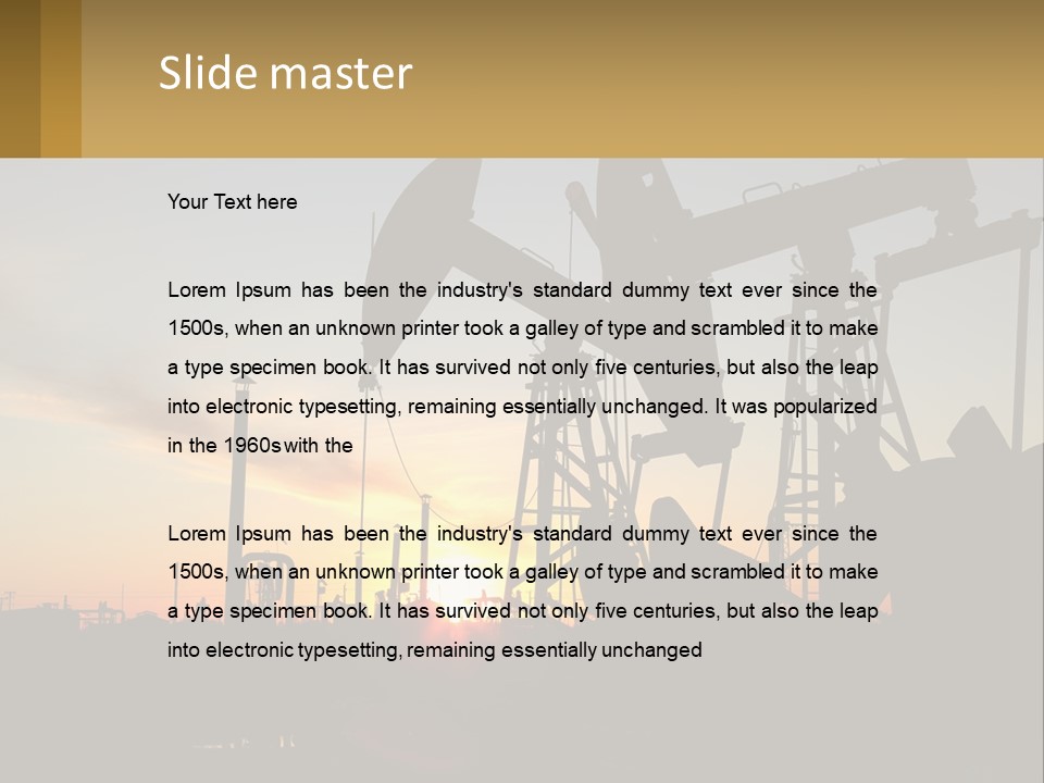 Machine Facility Tool PowerPoint Template