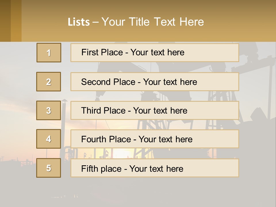 Machine Facility Tool PowerPoint Template