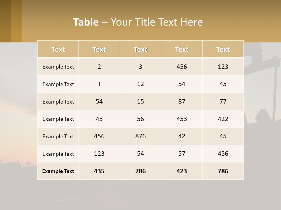 Machine Facility Tool PowerPoint Template