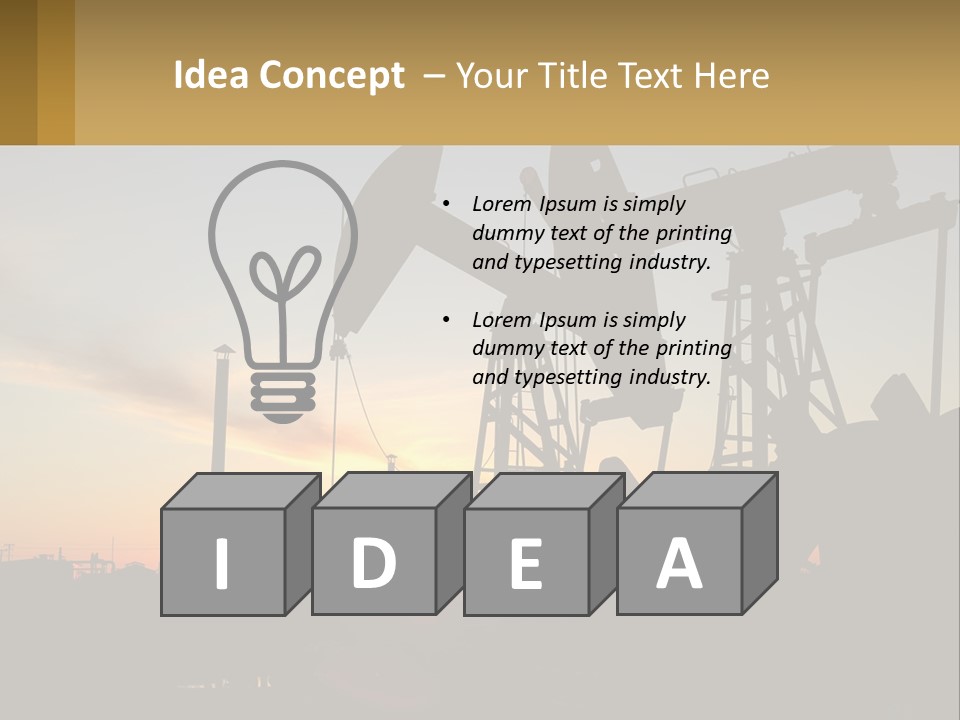 Machine Facility Tool PowerPoint Template