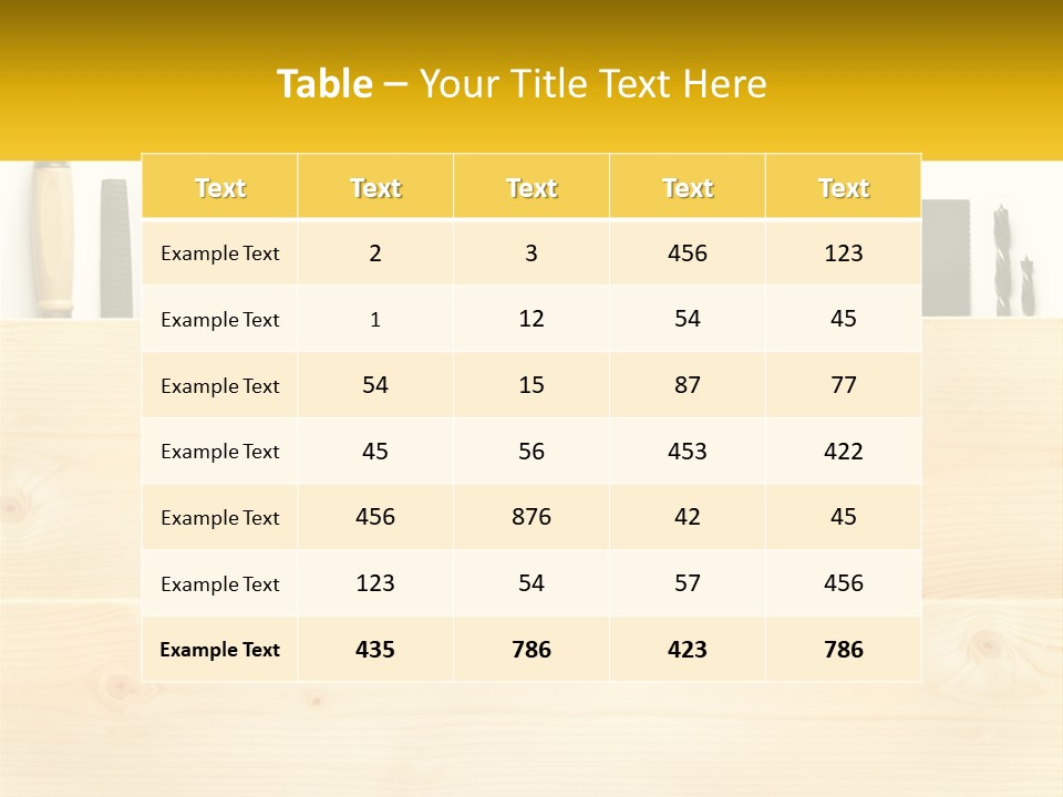 Renovation Manual Wooden PowerPoint Template