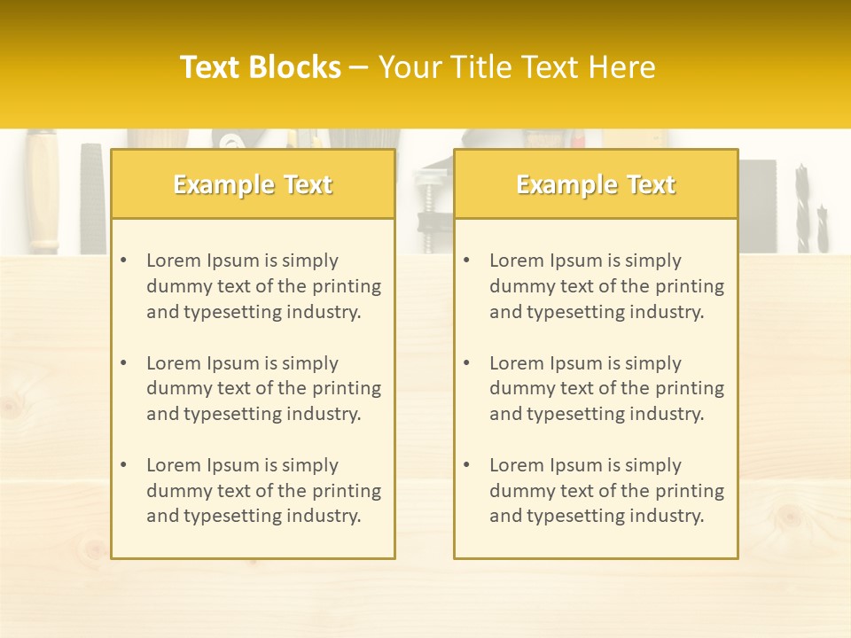 Renovation Manual Wooden PowerPoint Template