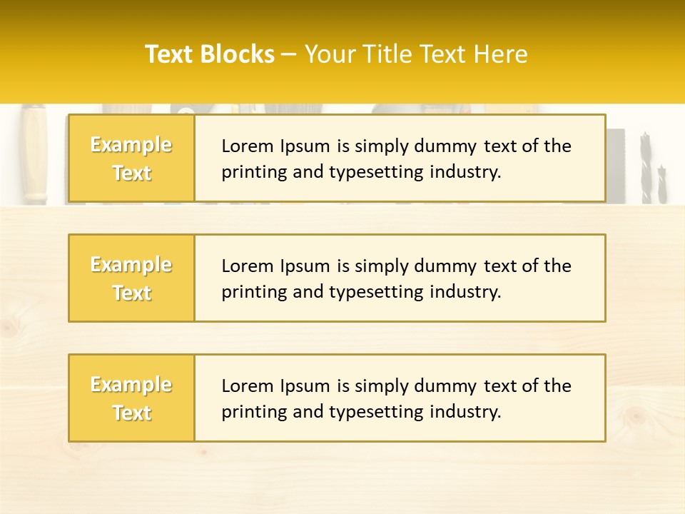 Renovation Manual Wooden PowerPoint Template