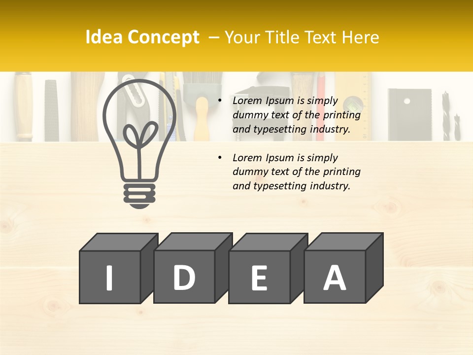 Renovation Manual Wooden PowerPoint Template