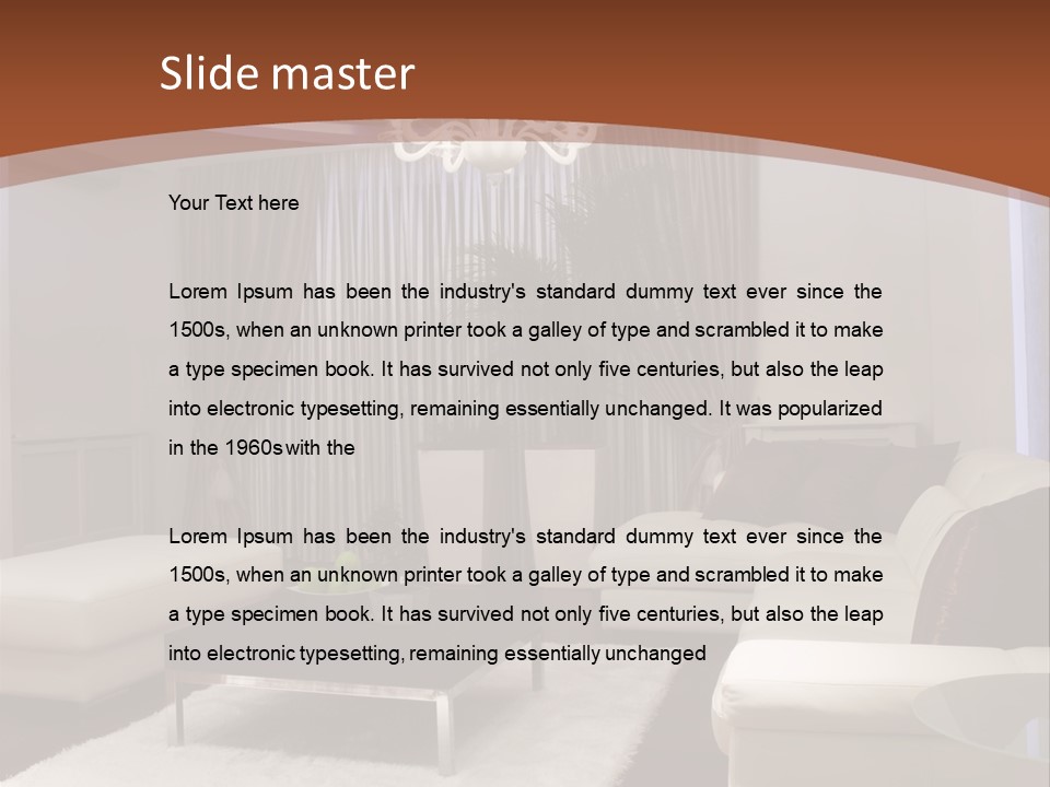 Relaxation Beautiful Lamp PowerPoint Template